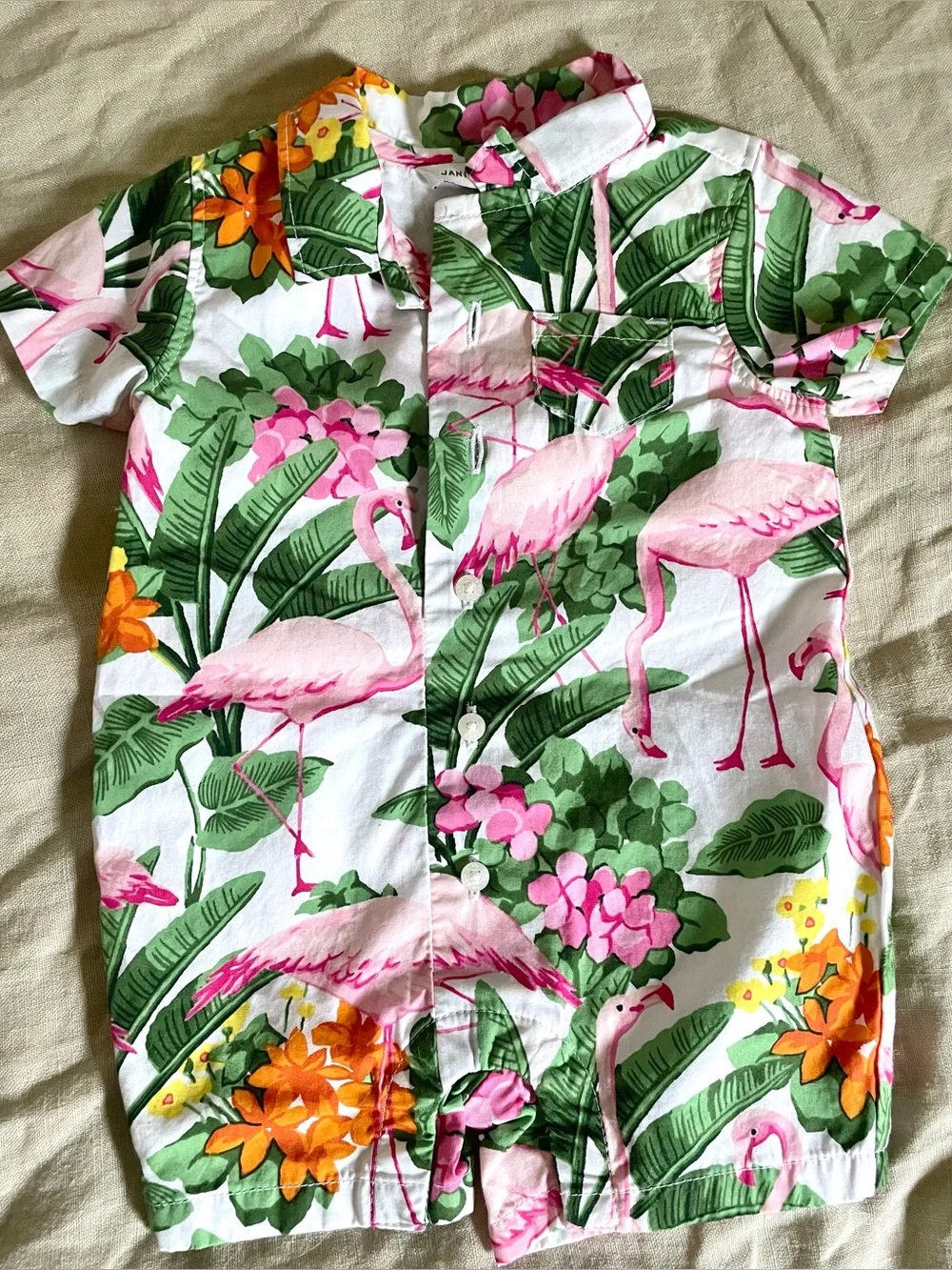 Janie and Jack Cabana Baby Romper